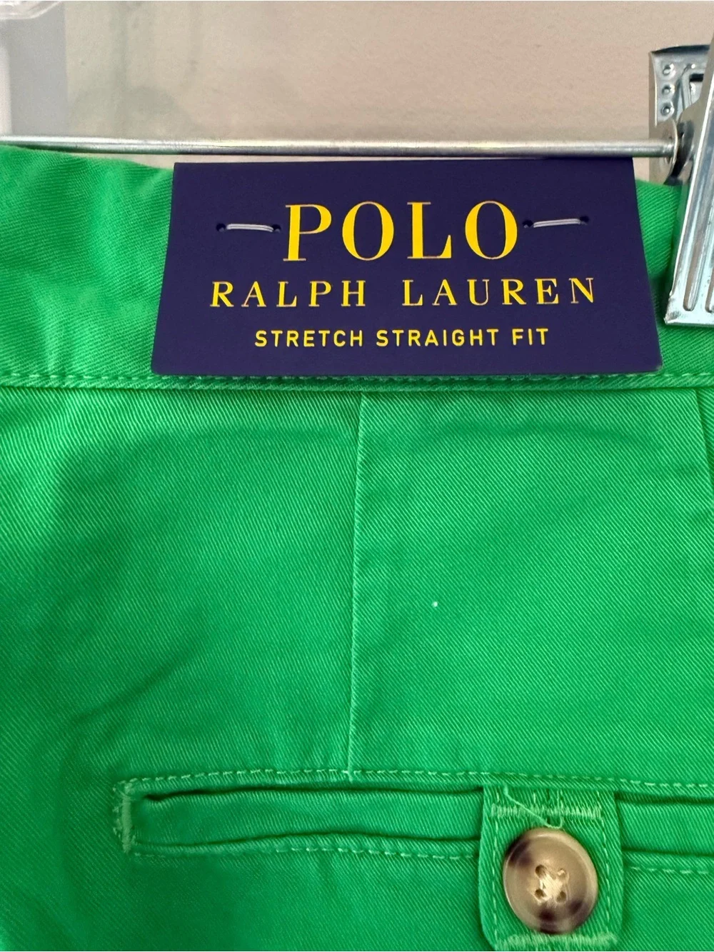 Polo Ralph Lauren Men’s Stretch Straight Fit Chinos Bright Green NWT 32/30
